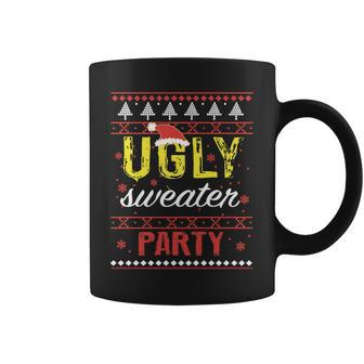 Ugly Sweater Party Funny Christmas Sweater Coffee Mug - Monsterry UK
