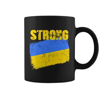 Ukrainian Strong Pride Ukraine Flag Support Free Ukrainians Coffee Mug - Monsterry