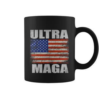 Ultra Maga America Flag Design Coffee Mug - Monsterry CA