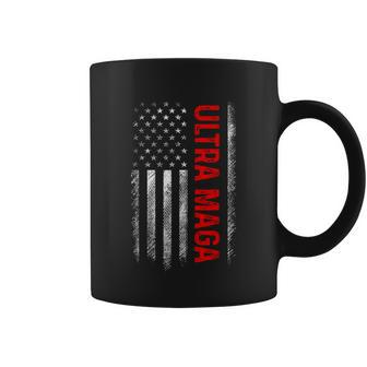 Ultra Maga American Flag Anti Joe Biden Tshirt Coffee Mug - Monsterry
