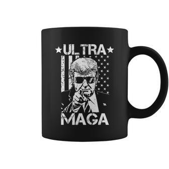 Ultra Maga Donald Trump Usa Flag Coffee Mug - Monsterry CA