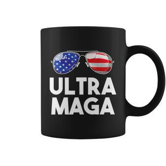 Ultra Maga Flag America Sunglasses Coffee Mug - Monsterry CA