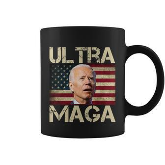 Ultra Maga Usa Flag Joe Biden Funny Coffee Mug - Monsterry