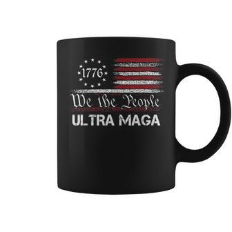 Ultra Maga - We The People Republican Usa Flag Vintage Coffee Mug - Thegiftio UK