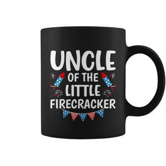 Uncle Of The Little Firecracker 4Th Of July Family Matching Great Gift Coffee Mug - Thegiftio UK