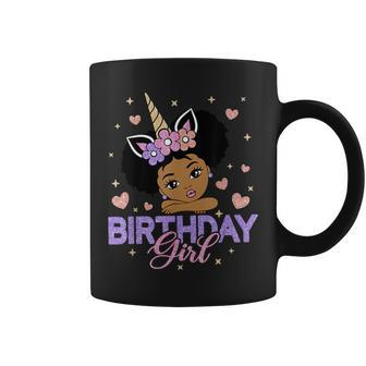 Unicorn Birthday Girl Party Family Matching Afro Princess Coffee Mug - Thegiftio UK