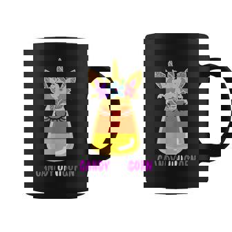 Unicorn Candy Corn Halloween Trick Or Treat Party Girl Gifts Coffee Mug - Seseable