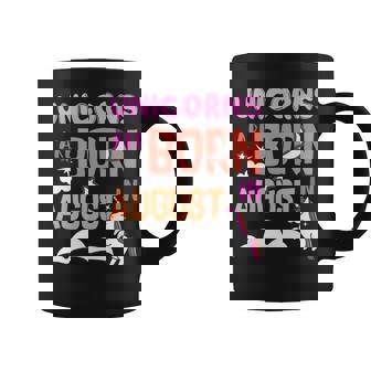 Unicorns Are Born In August Rainbow Cute Horses Coffee Mug - Thegiftio