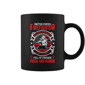 United States Firefighter We Run Towards Firefighters Dad Gift Coffee Mug - Monsterry DE