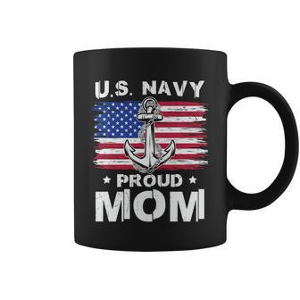 Us Navy Proud Mom Veteran Day American Flag Graphic Design Printed Casual Daily Basic Coffee Mug - Thegiftio UK
