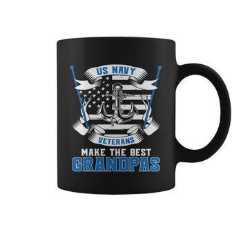 Us Navy Veterans Make The Best Grandpas American Flag Us Army Veteran Day Coffee Mug - Thegiftio