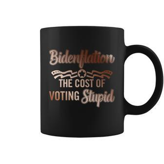 Us President Flation The Cost Of Voting Stupid 4Th July Gift Coffee Mug - Monsterry