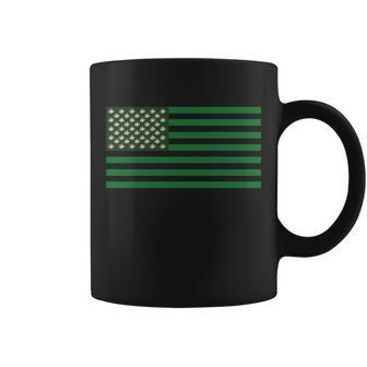 Usa Flag Marijuana Cannabis Weed Styled Coffee Mug - Monsterry