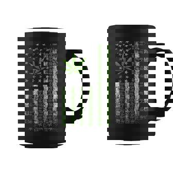 Usa Flag Marijuana Funny Weed Leaf Flag Cannabis Stoner 420 Coffee Mug - Thegiftio UK