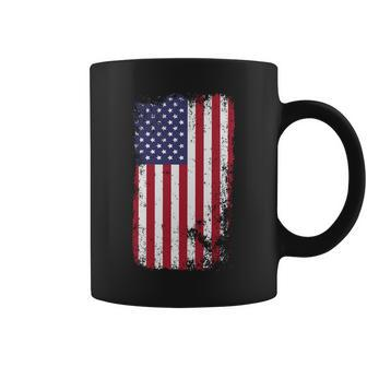 Usa Grunge Vintage American Flag Tshirt Coffee Mug - Monsterry
