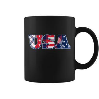 Usa Patriotic Logo Star Stripes Patterns Tshirt Coffee Mug - Monsterry DE