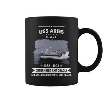 Uss Aries Phm 5 - Determined And Deadly Coffee Mug - Monsterry UK