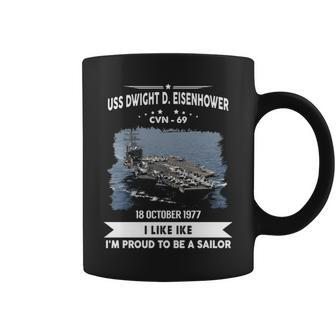 Uss Dwight D Eisenhower Cvn 69 Uss Ike Coffee Mug - Monsterry