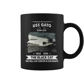 Uss Gato Ssn 615 - The Black Cat Coffee Mug - Monsterry
