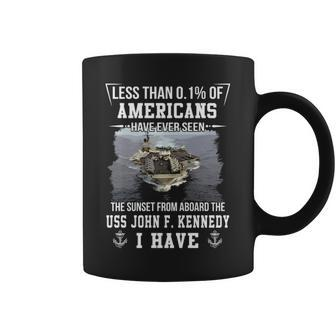Uss John F Kennedy Cv 67 Sunset Coffee Mug - Monsterry