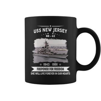 Uss New Jersey Bb Coffee Mug - Monsterry