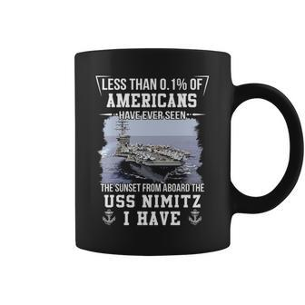 Uss Nimitz Cvn 68 Sunset Coffee Mug - Monsterry