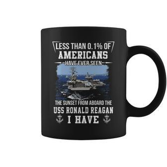 Uss Ronald Reagan Cvn 76 Sunset Coffee Mug - Monsterry