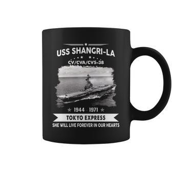 Uss Shangri-La Cv 38 Cva 38 Front Coffee Mug - Monsterry CA