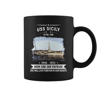 Uss Sicily Cve Coffee Mug - Monsterry CA