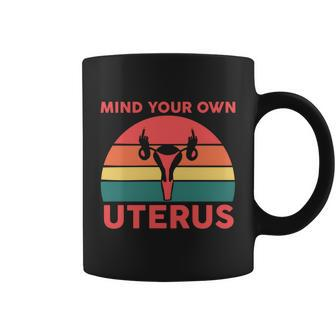 Uterus Shows Middle Finger Feminist Feminism Gift Coffee Mug - Monsterry