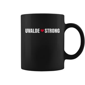 Uvalde Texas Strong Heart Coffee Mug - Monsterry DE