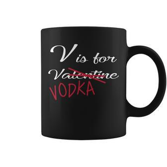 V Is For Valentine Vodka T-Shirt Graphic Design Printed Casual Daily Basic Coffee Mug - Thegiftio UK