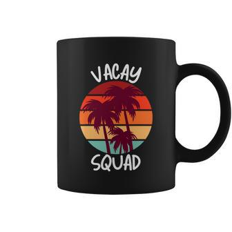 Vacay Squad Summer Vacation Family Friends Trip Palm Trees Coffee Mug - Monsterry DE