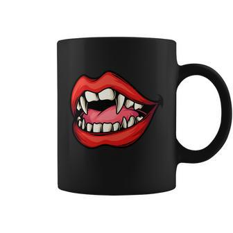 Vampire Mouth With The Most Attractive Vampire Design Coffee Mug - Monsterry DE