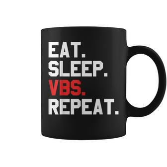 Vbs Eat Sleep Vbs Repeat Vacation Bible School Matching Crew Coffee Mug - Thegiftio UK