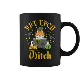 Vet Tech Witch Halloween Veterinary Technician Women Coffee Mug - Seseable