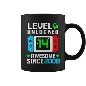 Video Game Level 14 Unlocked 14Th Birthday Graphic Design Printed Casual Daily Basic Coffee Mug