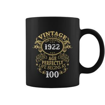 Vintage 100 The Man Myth Legend Graphic Design Printed Casual Daily Basic Coffee Mug - Thegiftio UK