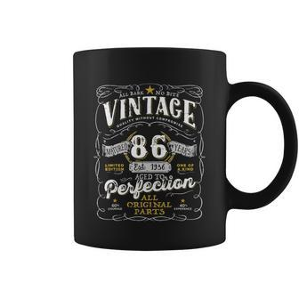 Vintage 1936 Birthday For Women Funny Men 86 Years Old Coffee Mug - Monsterry AU
