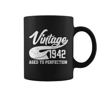 Vintage 1942 Aged To Perfection 80Th Birthday Coffee Mug - Monsterry AU