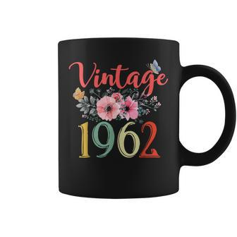 Vintage 1962 Floral Funny 60Th Birthday Awesome Since 1962 Coffee Mug - Thegiftio UK