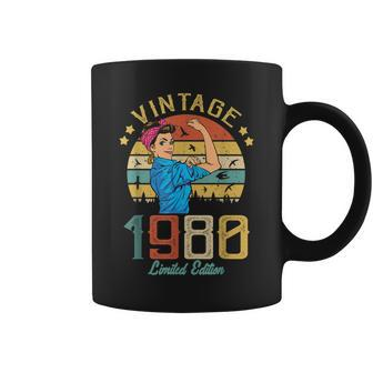 Vintage 1980 Made In 1980 42Nd Birthday Women 42 Years Old Coffee Mug - Seseable