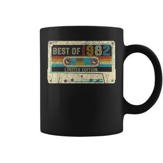Vintage 1982 Limited Edition Cassette Tape 40Th Birthday Coffee Mug - Thegiftio UK