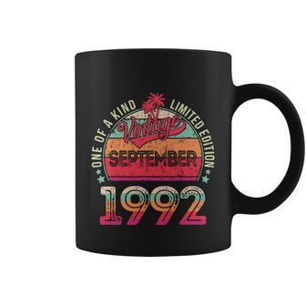 Vintage 1992 September Birthday 30 Years Old Graphic Design Printed Casual Daily Basic Coffee Mug - Thegiftio UK