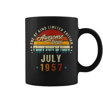 Vintage 65Th Birthday Awesome Since July 1957 Epic Legend Coffee Mug - Seseable