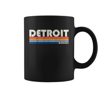 Vintage 70S 80S Style Detroit Mi Great Gift Coffee Mug - Thegiftio UK