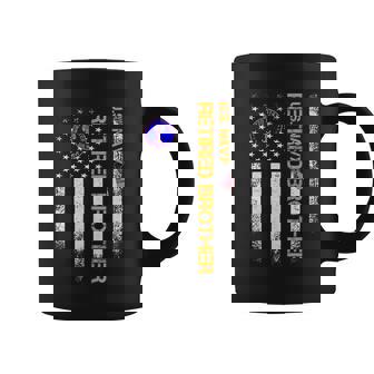 Vintage American Flag Us Navy Proud Retired Brother Veteran Gift Graphic Design Printed Casual Daily Basic Coffee Mug - Thegiftio