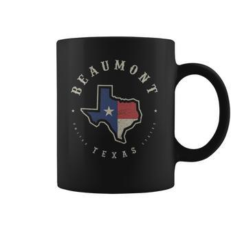 Vintage Beaumont Texas State Flag Map Souvenir Gift Coffee Mug - Thegiftio UK
