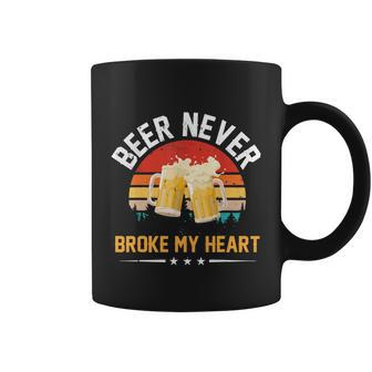 Vintage Beer Never Broke My Heart Funny Drinking Party Graphic Design Printed Casual Daily Basic Coffee Mug - Thegiftio UK
