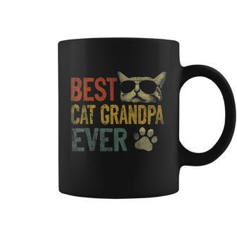 Vintage Best Cat Grandpa Ever Shirt Cat Grandpa Fathers Day Coffee Mug - Monsterry CA